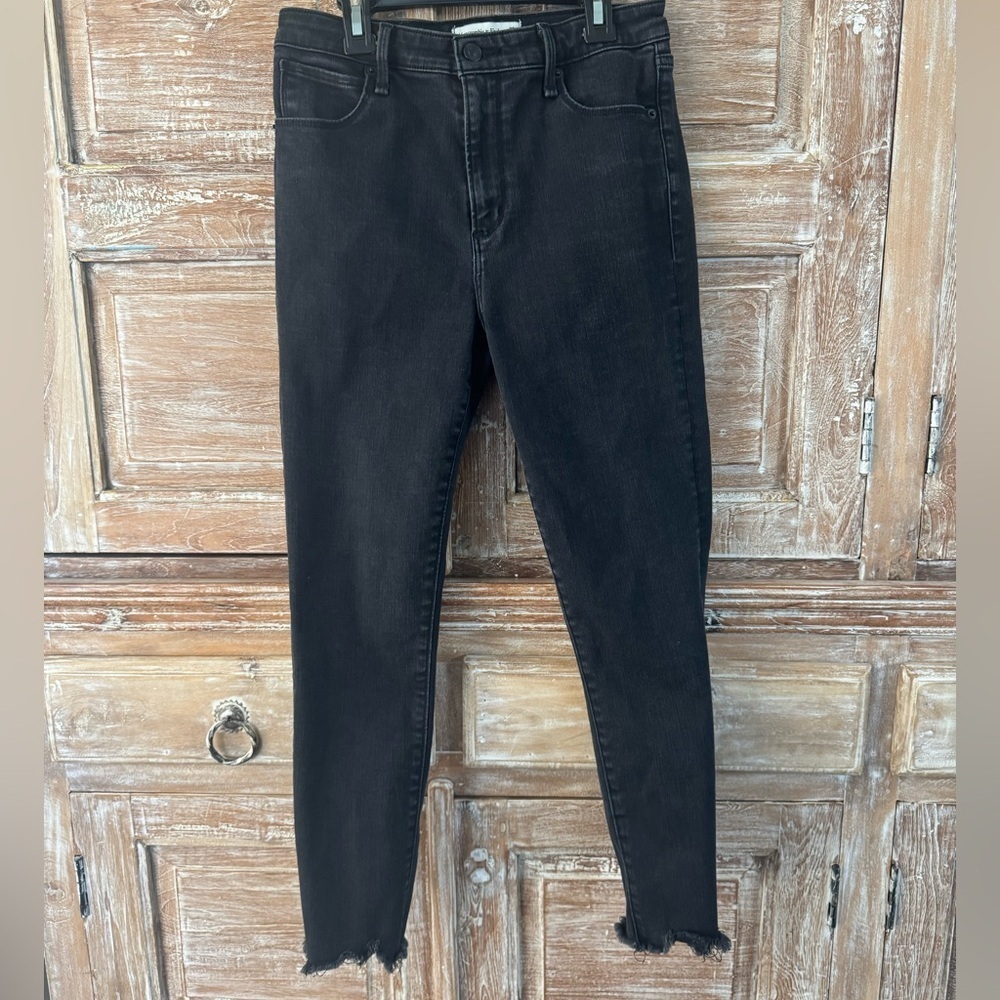 Abercrombie & Fitch Women's Dark Gray Black Skinny Jeans